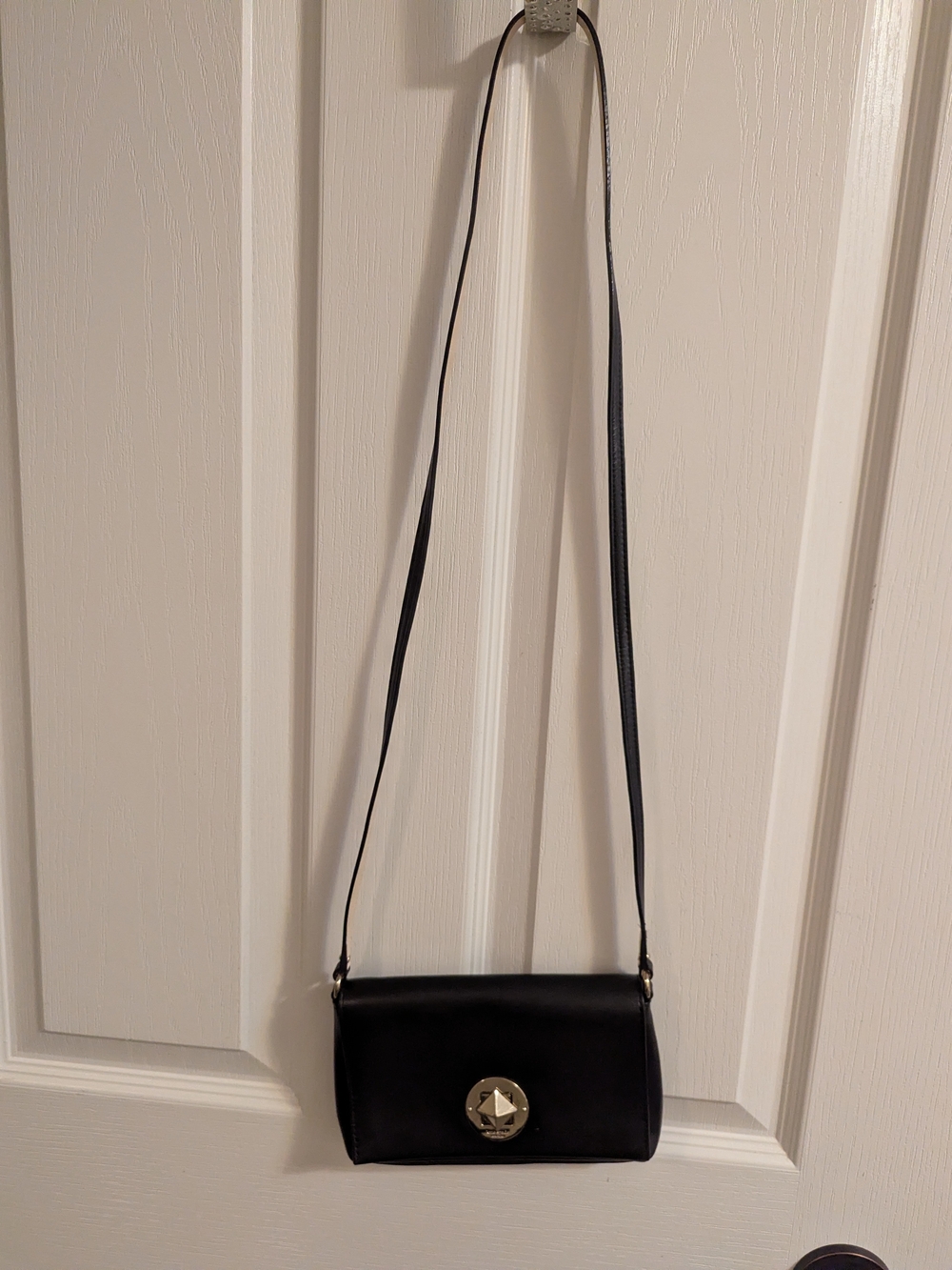 kate spade Black Crossbody with Gold Turnlock
